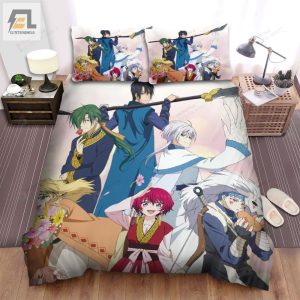 Yona Of The Dawn Characters With The Flowers Bed Sheets Spread Comforter Duvet Cover Bedding Sets elitetrendwear 1 1