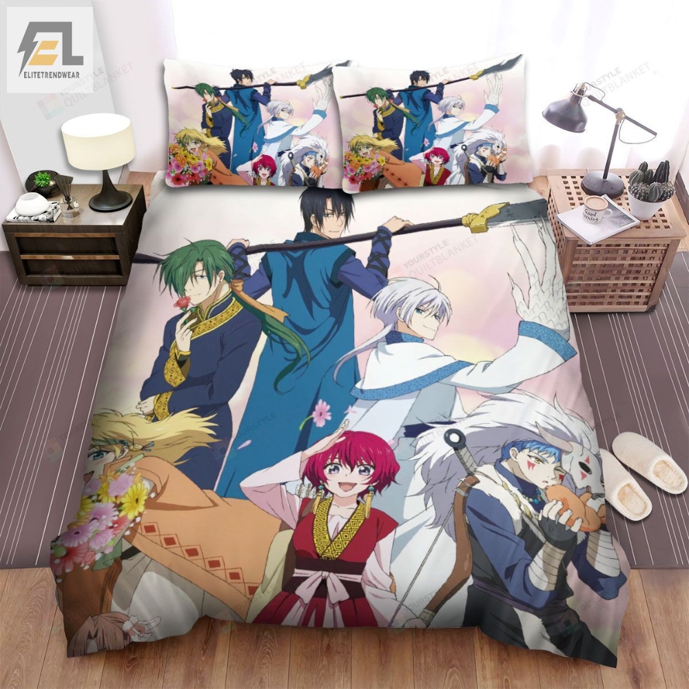 Yona Of The Dawn Characters With The Flowers Bed Sheets Spread Comforter Duvet Cover Bedding Sets 