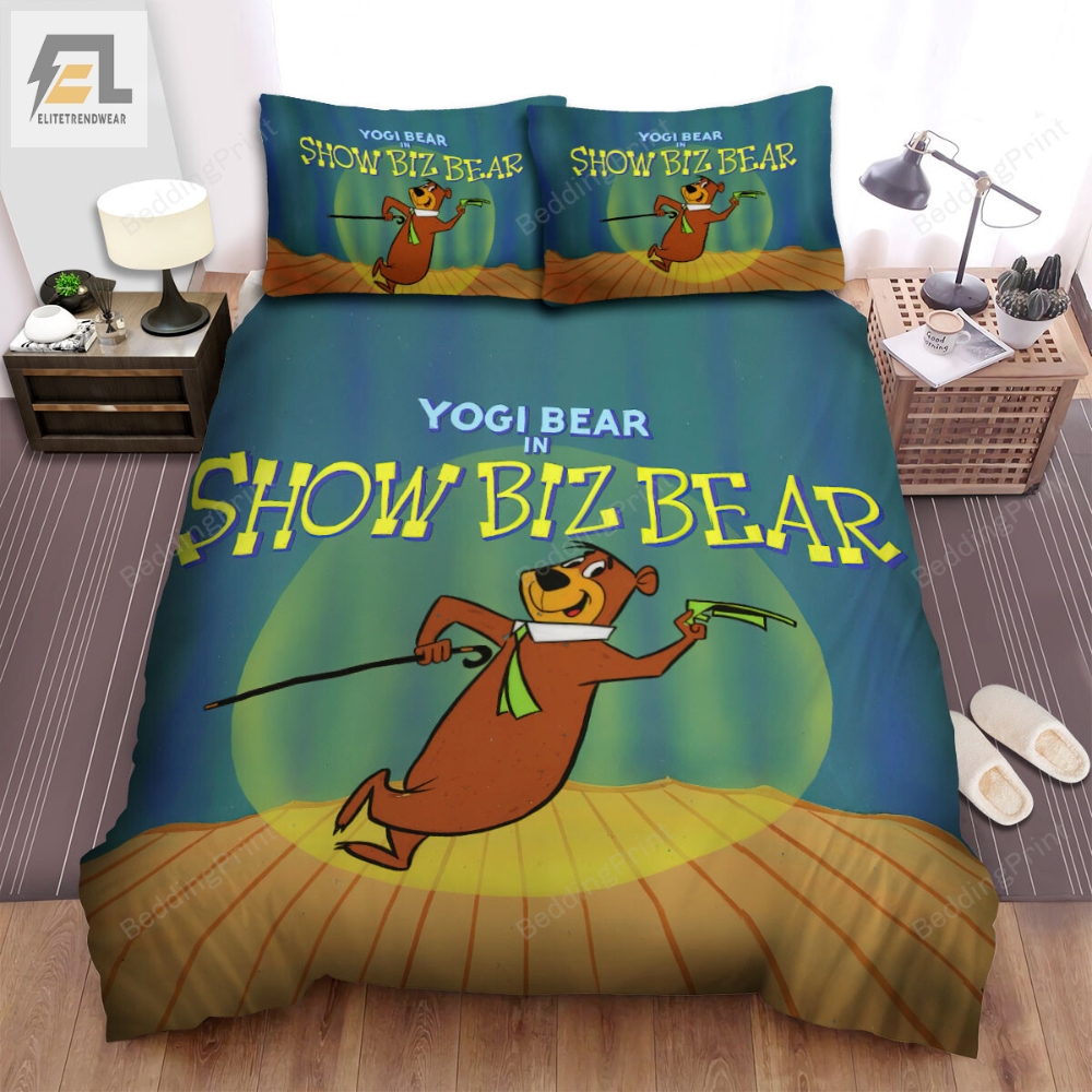 Yogi Bear In Show Biz Bear Bed Sheets Spread Duvet Cover Bedding Sets 