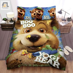 Yogi Bear Boo Boo Bear 3D Poster Bed Sheets Spread Duvet Cover Bedding Sets elitetrendwear 1 1