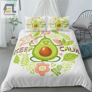 Yoga Avocado Keep Calm Bed Sheets Duvet Cover Bedding Sets elitetrendwear 1 1