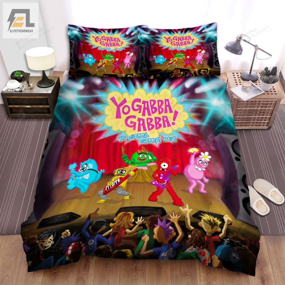 Yo Gabba Gabba Yo Gabba Gabba Hey Album Bed Sheets Spread Comforter Duvet Cover Bedding Sets 