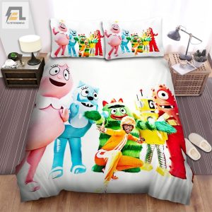 Yo Gabba Gabba White Background Bed Sheets Spread Duvet Cover Bedding Sets elitetrendwear 1 1