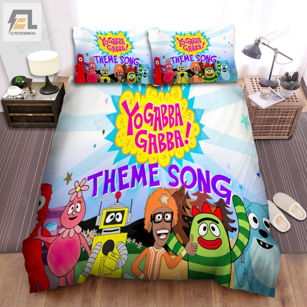 Yo Gabba Gabba Theme Song Bed Sheets Spread Comforter Duvet Cover Bedding Sets 