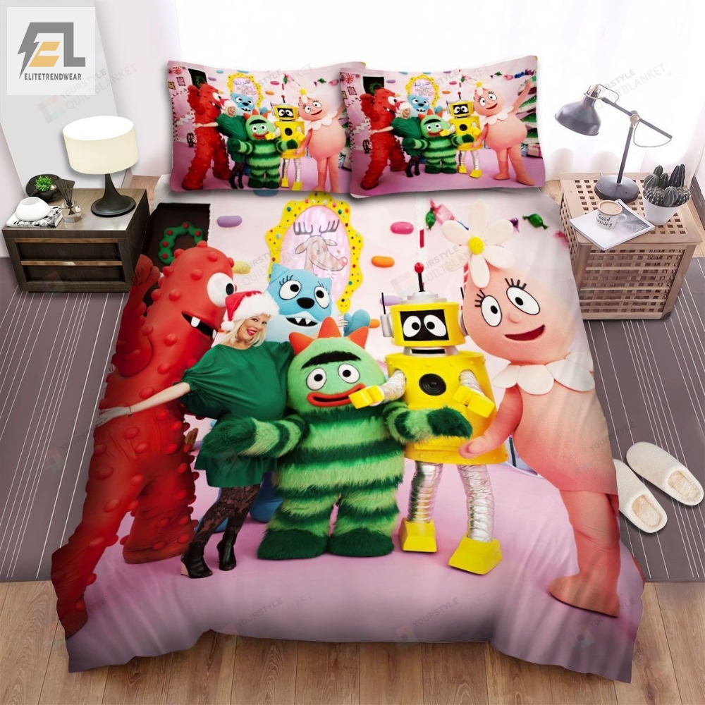 Yo Gabba Gabba Reality Show Bed Sheets Spread Duvet Cover Bedding Sets 