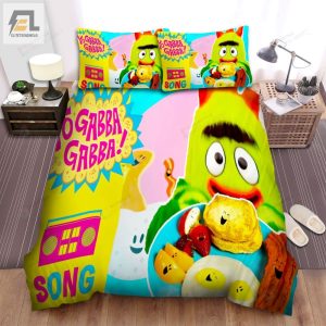 Yo Gabba Gabba Poster Song Bed Sheets Spread Comforter Duvet Cover Bedding Sets elitetrendwear 1 1