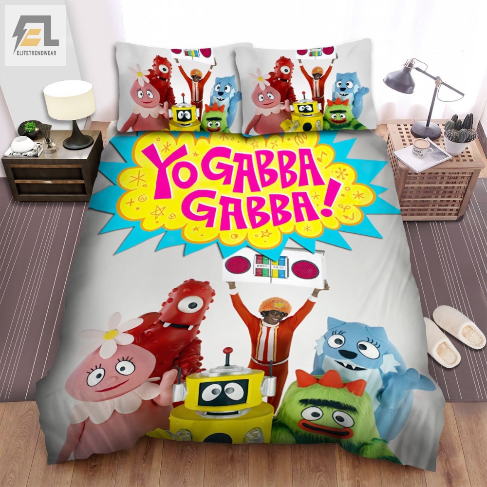 Yo Gabba Gabba Fantastic Voyages Bed Sheets Spread Duvet Cover Bedding Sets 