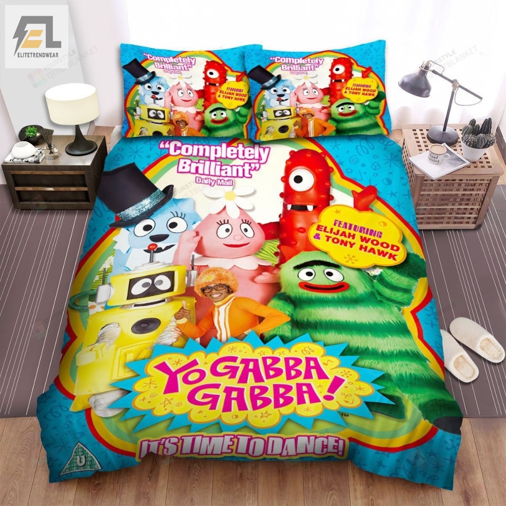 Yo Gabba Gabba Completely Brilliant Bed Sheets Spread Duvet Cover Bedding Sets 