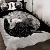 Yin Yang Wolf Black And White Bed Sheets Duvet Cover Bedding Sets elitetrendwear 1