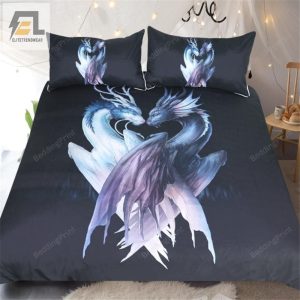 Yin Yang Dragons Black By Jojoesart Bed Sheets Duvet Cover Bedding Sets elitetrendwear 1 1