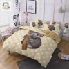 Yellow White Patchwork Cartoon Koala Cotton Bed Sheets Spread Comforter Duvet Cover Bedding Sets elitetrendwear 1