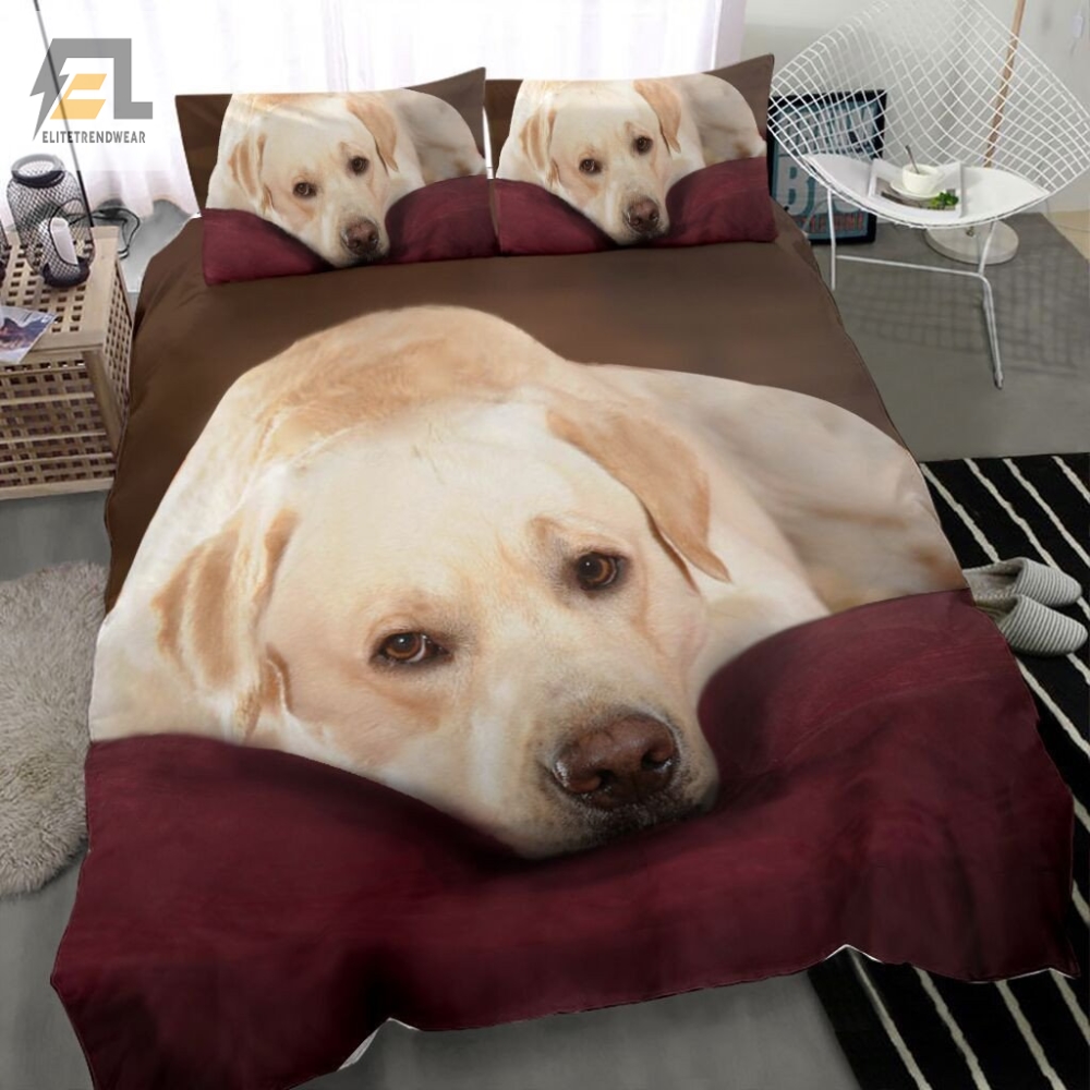 Yellow Labrador Bedding Set Bed Sheets Duvet Cover Bedding Sets 