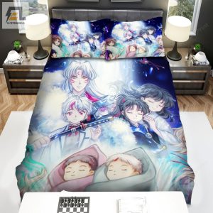 Yashahime Princess Halfdemon Sesshomaruas Family Art Poster Bed Sheets Spread Duvet Cover Bedding Sets elitetrendwear 1 1