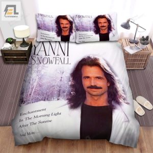 Yanni Snowfall Album Cover Bed Sheets Spread Comforter Duvet Cover Bedding Sets elitetrendwear 1 1