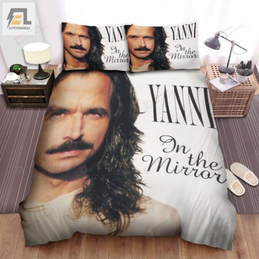 Yanni In The Mirror Album Cover Bed Sheets Spread Comforter Duvet Cover Bedding Sets elitetrendwear 1 1