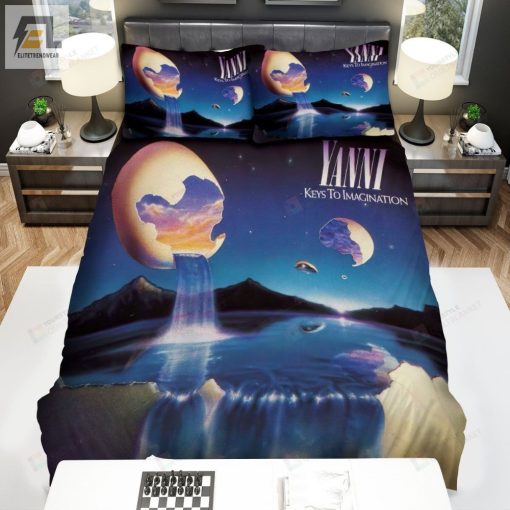 Yanni Keys To Imagination Album Cover Bed Sheets Spread Comforter Duvet Cover Bedding Sets elitetrendwear 1 1