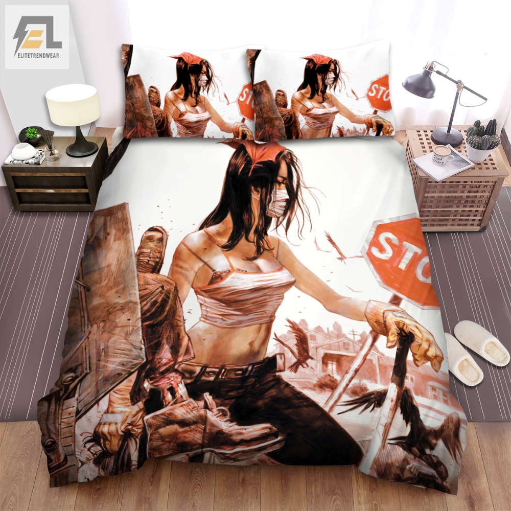 Y The Last Man 2021  Movie Sexy Girl Comic Art Bed Sheets Spread Comforter Duvet Cover Bedding Sets 