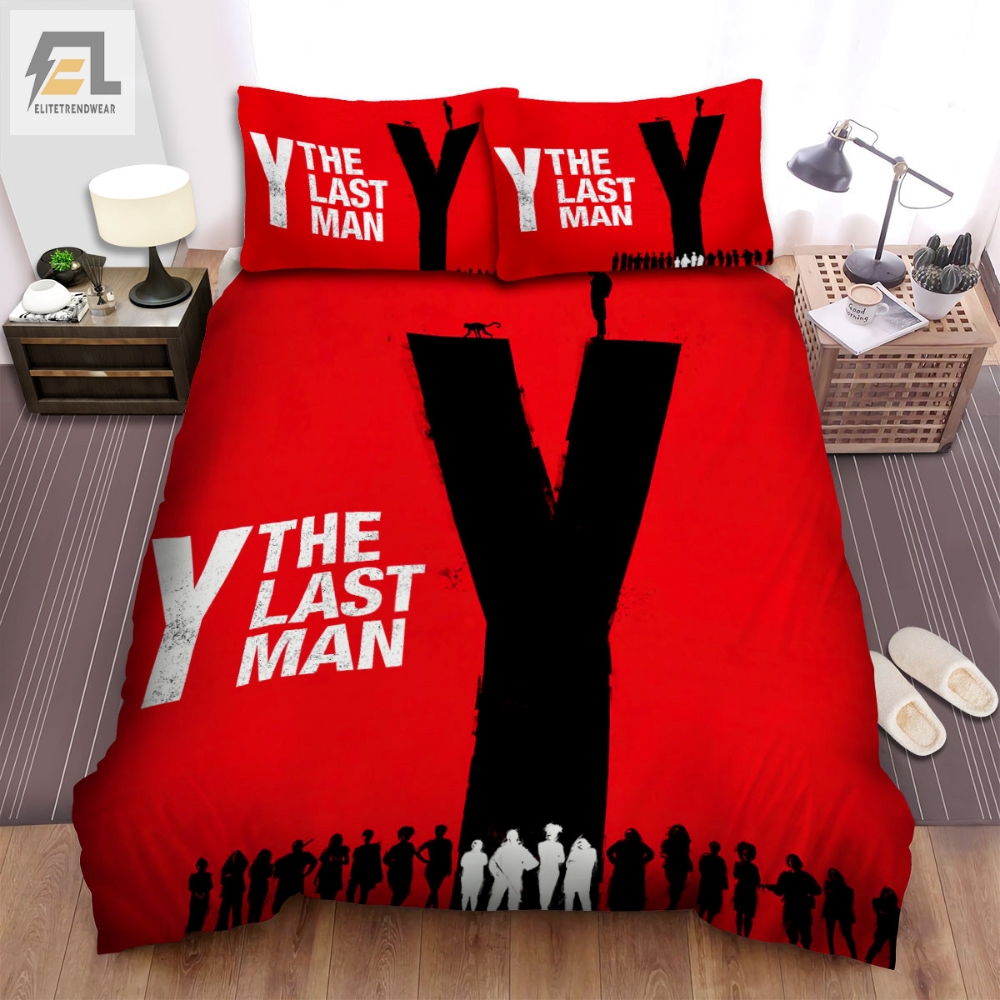 Y The Last Man 2021  Movie Red Cover Bed Sheets Spread Comforter Duvet Cover Bedding Sets 