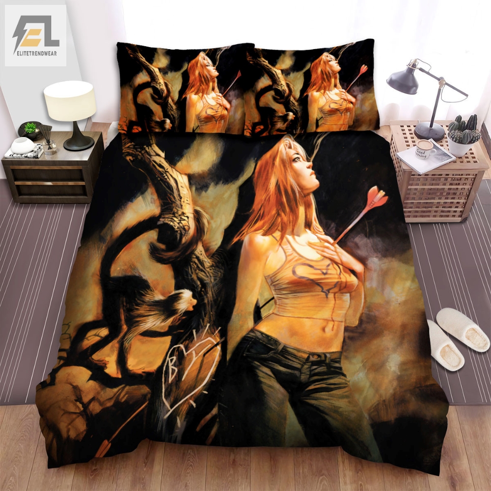 Y The Last Man 2021  Movie Injured Girl Comic Art Bed Sheets Spread Comforter Duvet Cover Bedding Sets 