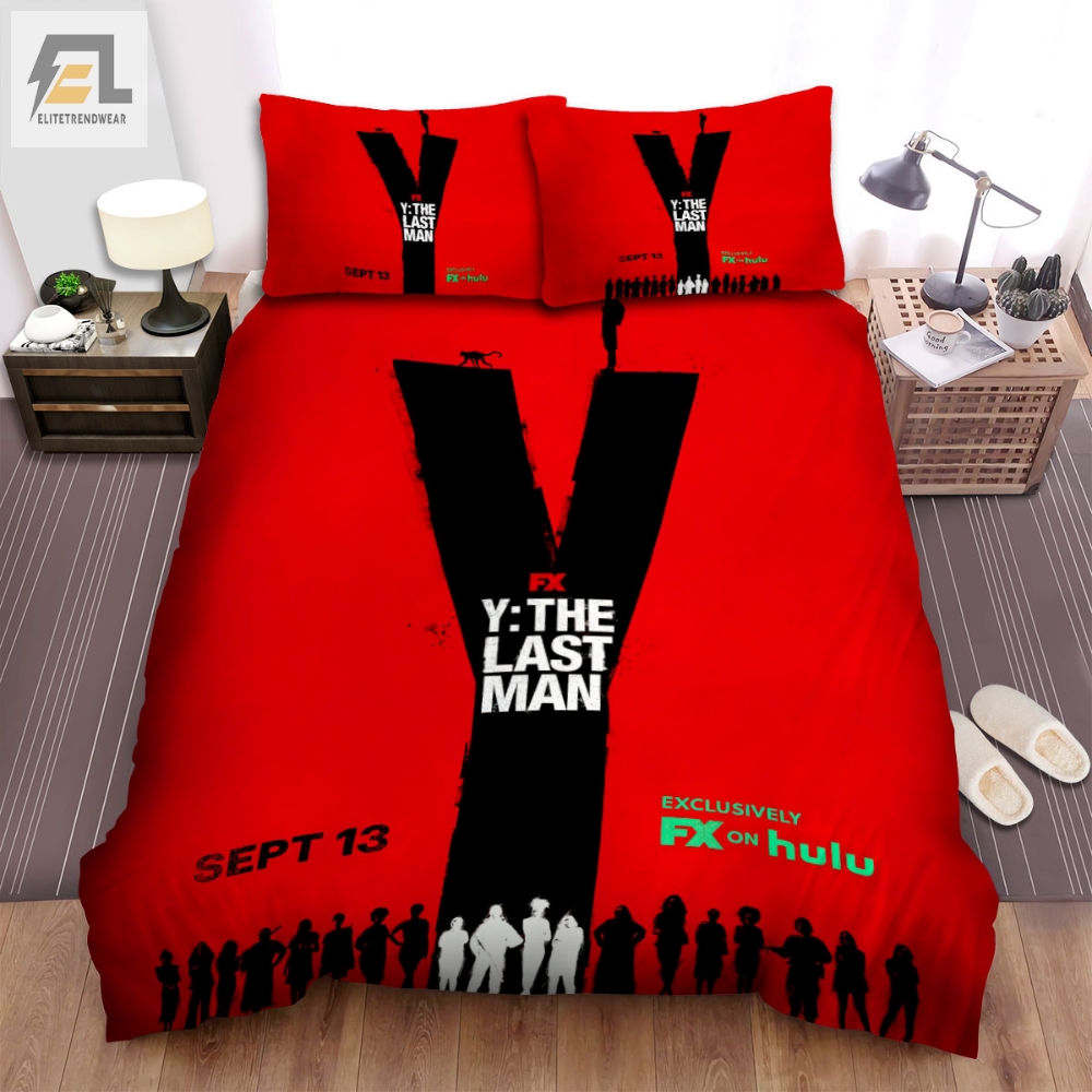 Y The Last Man 2021  Movie Fx Poster Bed Sheets Spread Comforter Duvet Cover Bedding Sets 
