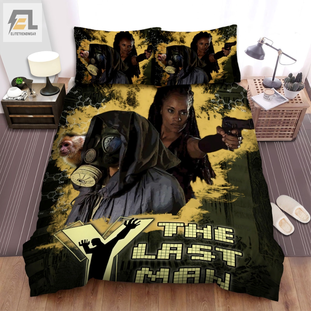 Y The Last Man 2021  Movie Comic Poster Artwork Bed Sheets Spread Comforter Duvet Cover Bedding Sets 