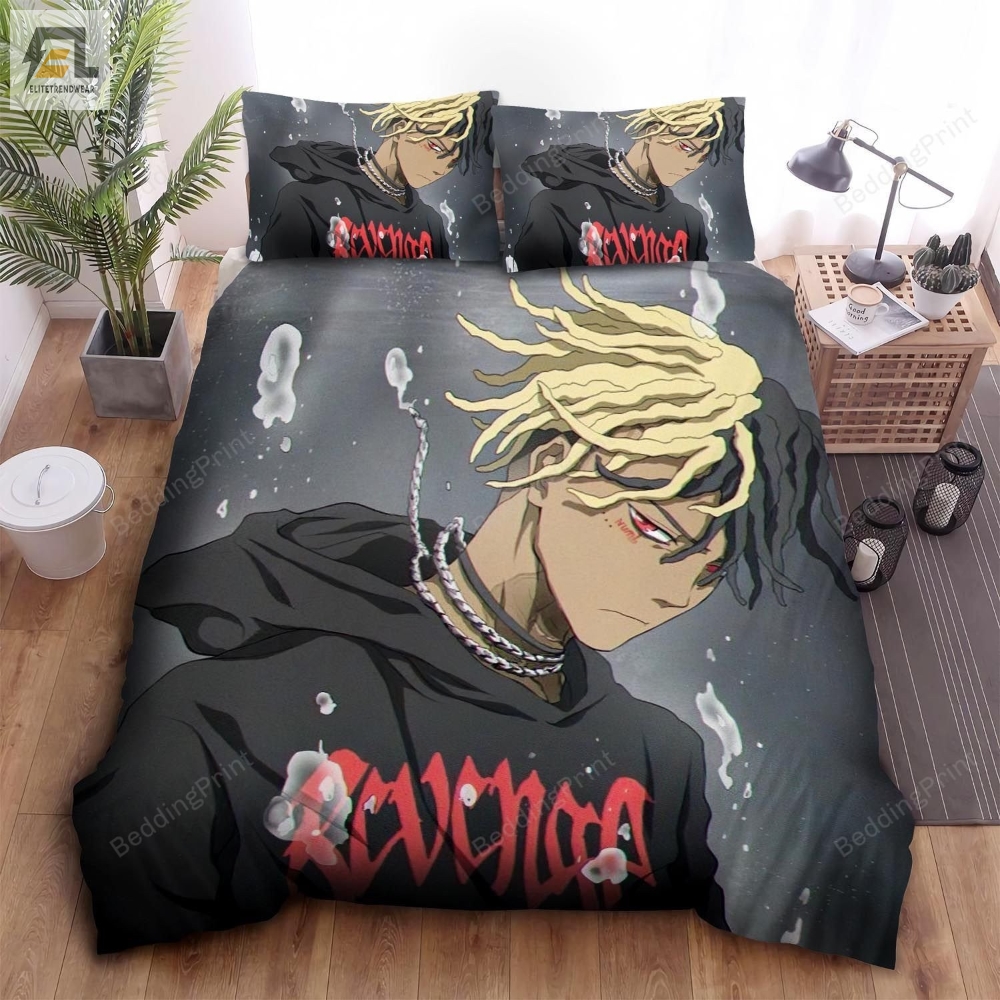 Xxxtentacion Underwater Anime Art Style Bed Sheets Spread Duvet Cover Bedding Sets 