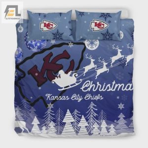 Xmas Gift Kansas City Chiefs Nfl Team Duvet Cover Quilt Cover Pillowcase Bedding Set elitetrendwear 1 1