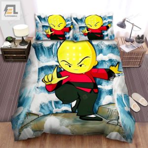 Xiaolin Showdown Omi With Waves Bed Sheets Spread Duvet Cover Bedding Sets elitetrendwear 1 1