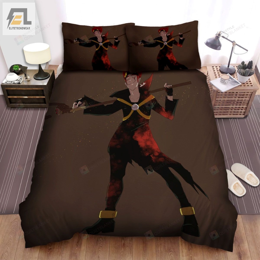 Xiaolin Showdown Jack Spicer With His Monkey Staff Bed Sheets Spread Duvet Cover Bedding Sets 