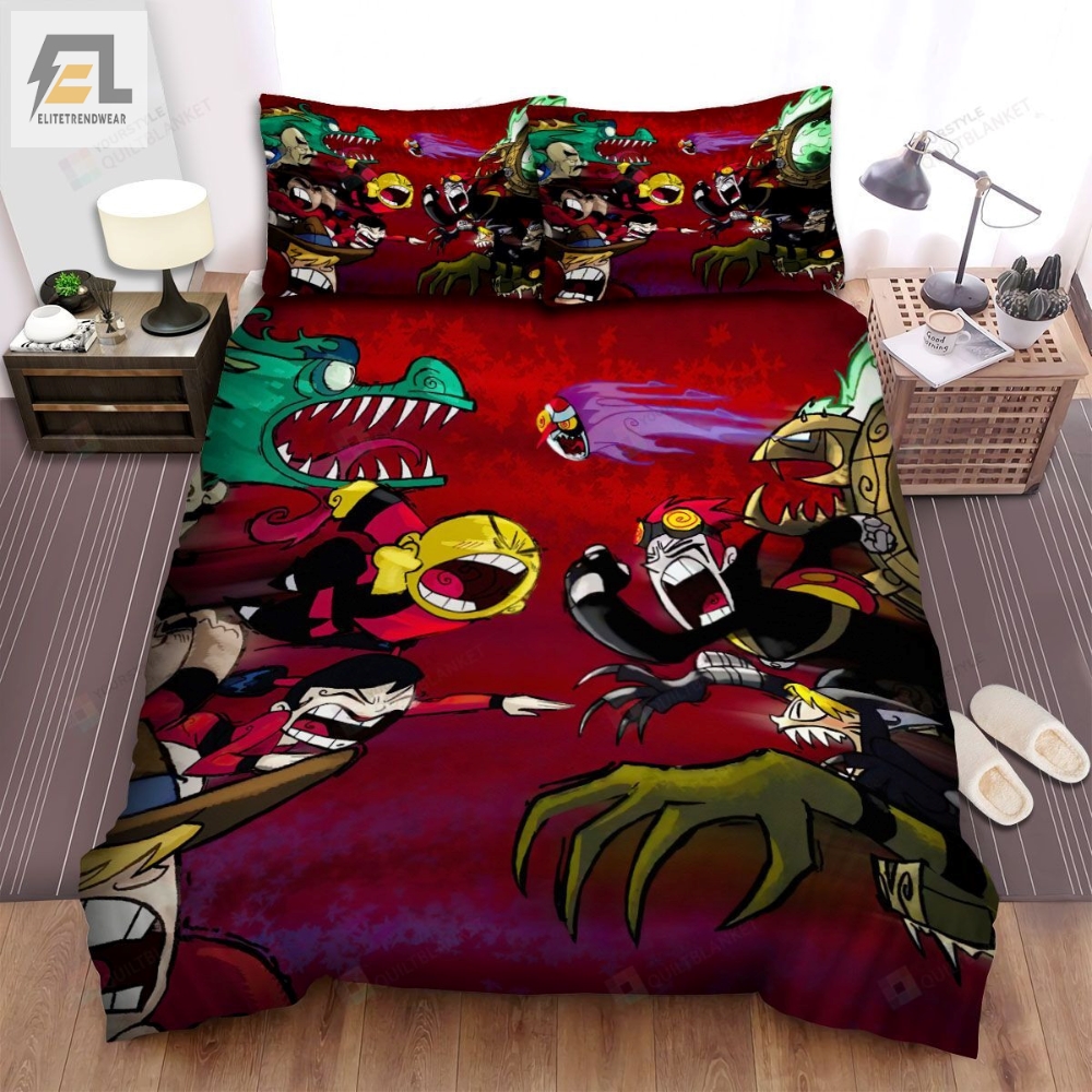 Xiaolin Showdown Good Vs Evil Bed Sheets Spread Duvet Cover Bedding Sets 
