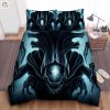 Xenomorph Blue Background Bed Sheets Duvet Cover Bedding Sets elitetrendwear 1