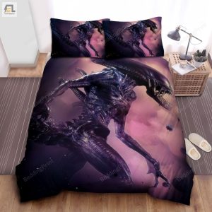Xenomorph Alien Xenomorph Bed Sheets Duvet Cover Bedding Sets elitetrendwear 1 1