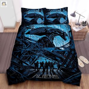 Xenomorph Aliens Alternative Movie Poster Bed Sheets Duvet Cover Bedding Sets elitetrendwear 1 1