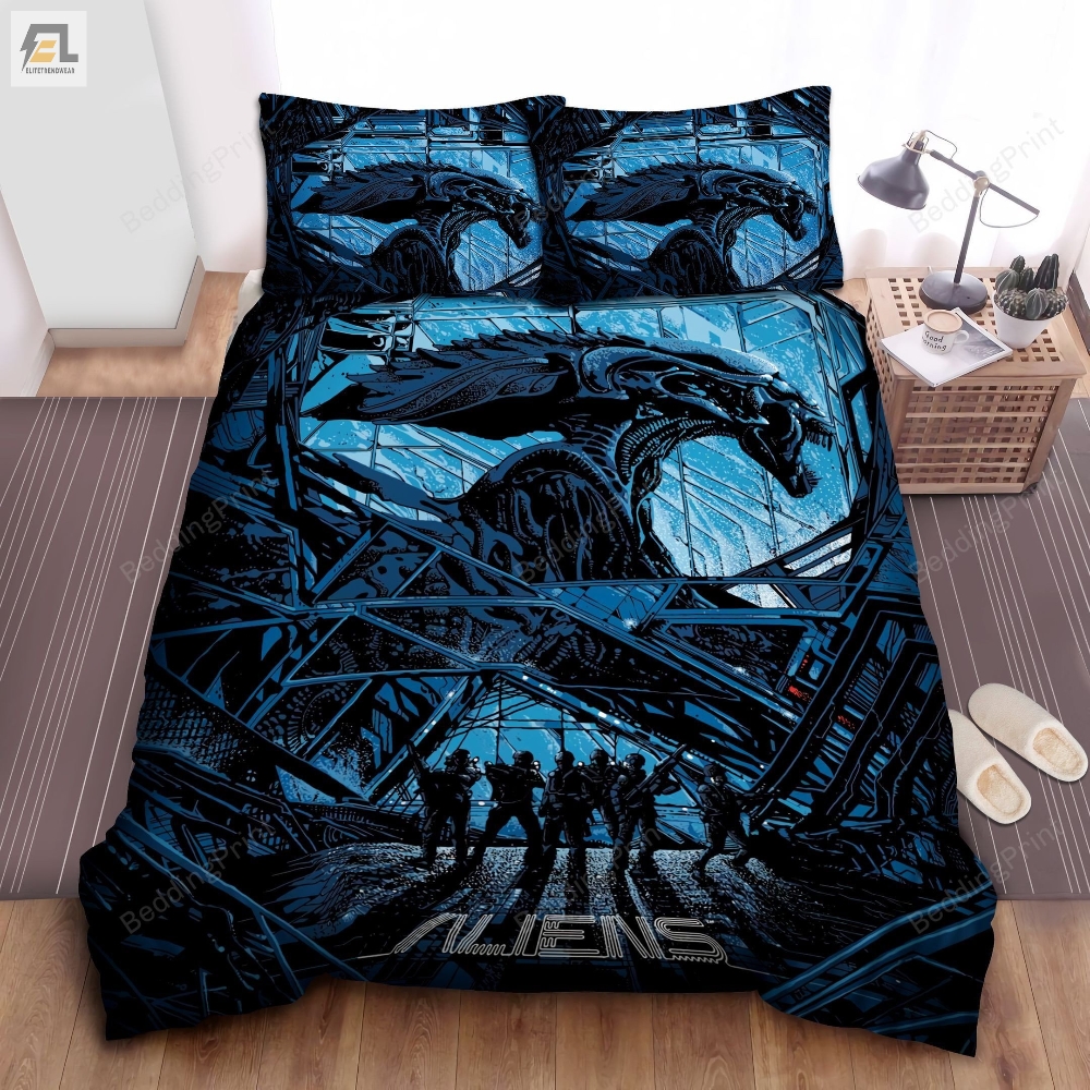 Xenomorph Aliens Alternative Movie Poster Bed Sheets Duvet Cover Bedding Sets 