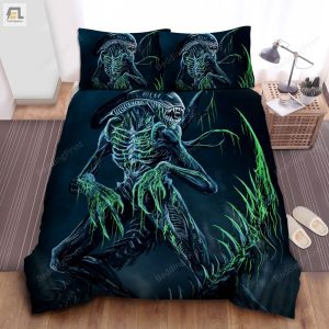 Xenomorph Alien Covenant Xenomorph Bed Sheets Duvet Cover Bedding Sets elitetrendwear 1 1