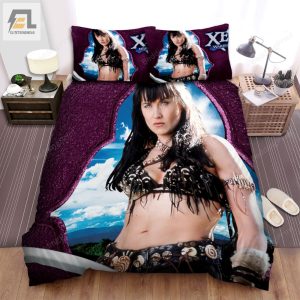 Xena Warrior Princess 1995A2001 Purple Movie Poster Bed Sheets Duvet Cover Bedding Sets elitetrendwear 1 1