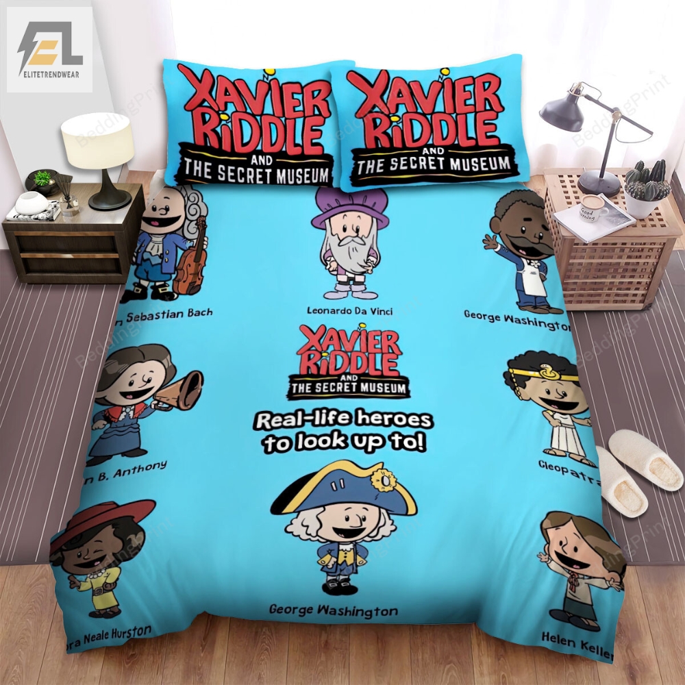 Xavier Riddle And The Secret Museum Main Characters Bed Sheets Spread Duvet Cover Bedding Sets 