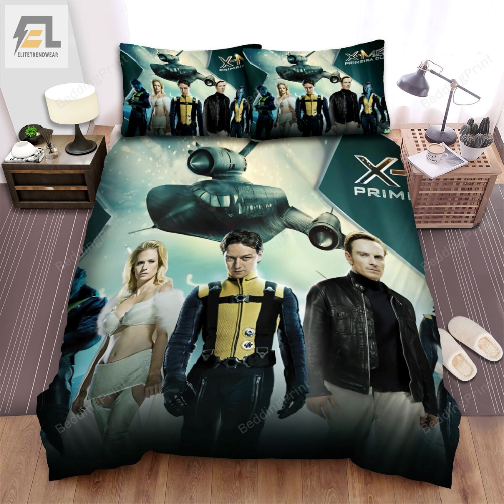 Xmen First Class Movie Poster 3 Bed Sheets Duvet Cover Bedding Sets 