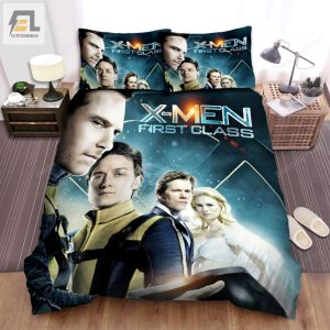 Xmen First Class Movie Poster 1 Bed Sheets Duvet Cover Bedding Sets elitetrendwear 1 1