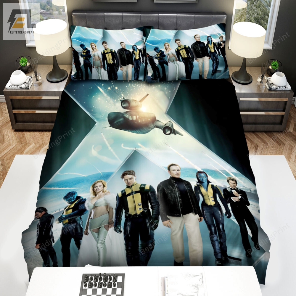 Xmen First Class Movie Art 6 Bed Sheets Duvet Cover Bedding Sets 