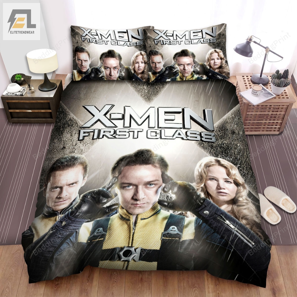 Xmen First Class Movie Art 4 Bed Sheets Duvet Cover Bedding Sets 