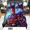 Xmen Magneto Destroying Robots Comic Art Bed Sheets Spread Duvet Cover Bedding Sets elitetrendwear 1