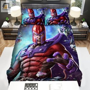 Xmen Magneto Destroying Robots Comic Art Bed Sheets Spread Duvet Cover Bedding Sets elitetrendwear 1 1