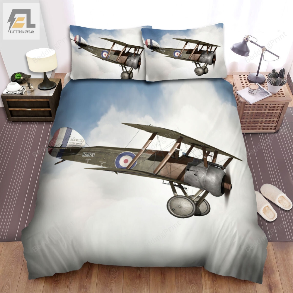 Ww1 Military Weapon Of Rfc Â The Sopwith Series Flying Bed Sheets Spread Duvet Cover Bedding Sets 