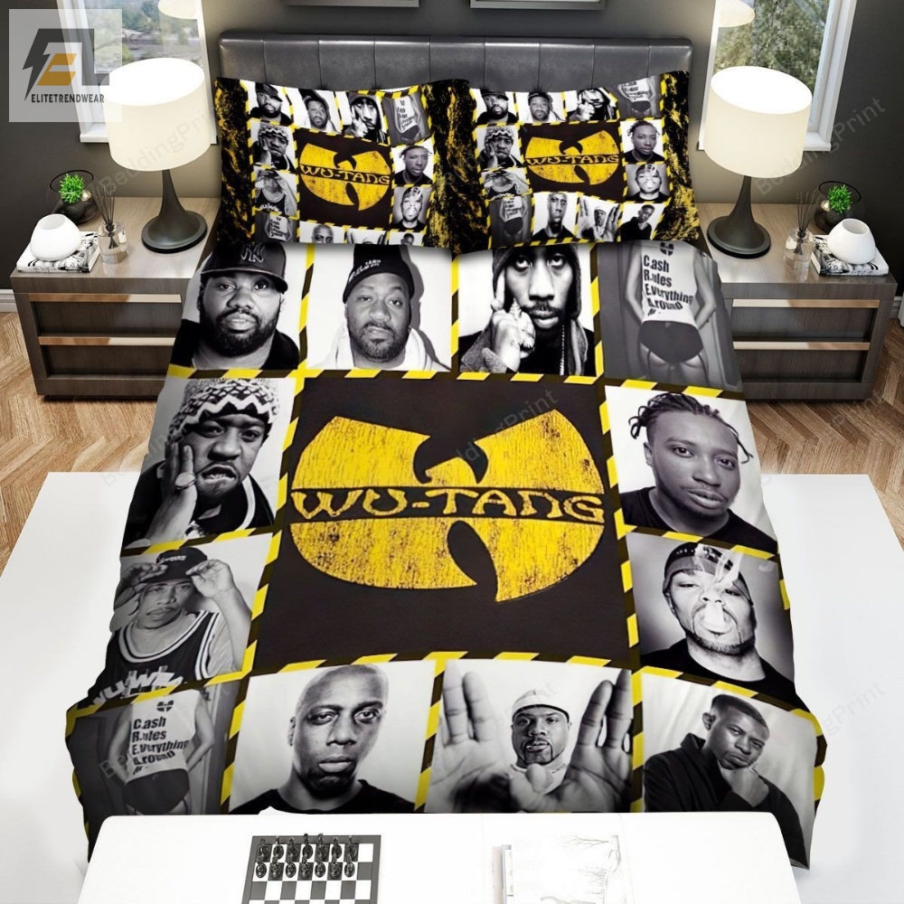 Wutang Clan Members Collage Bed Sheets Duvet Cover Bedding Sets 