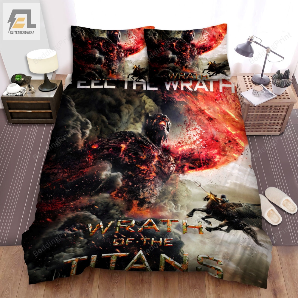 Wrath Of The Titans 2012 Movie Poster Bed Sheets Duvet Cover Bedding Sets 