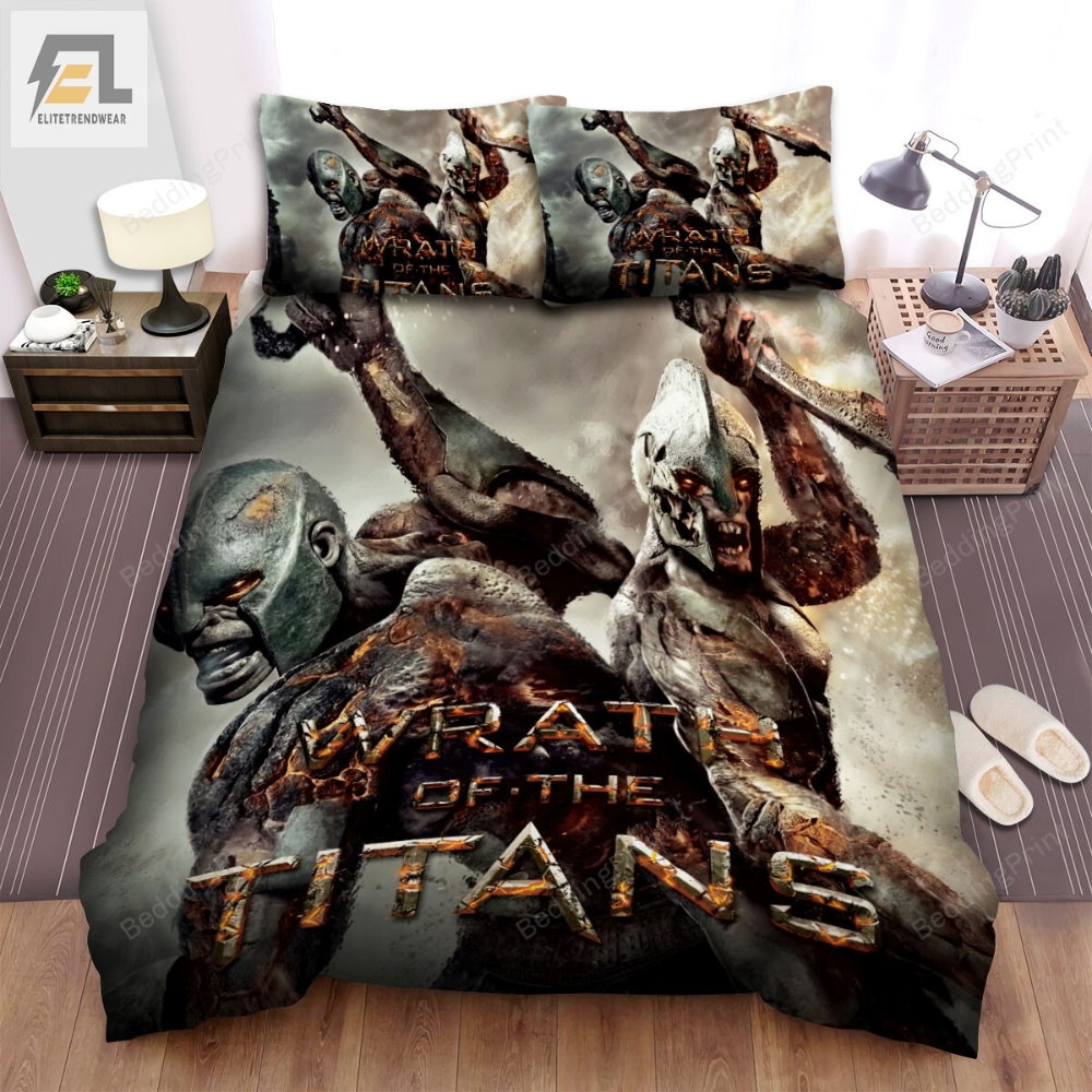 Wrath Of The Titans 2012 Movie Poster Artwork Bed Sheets Duvet Cover Bedding Sets 