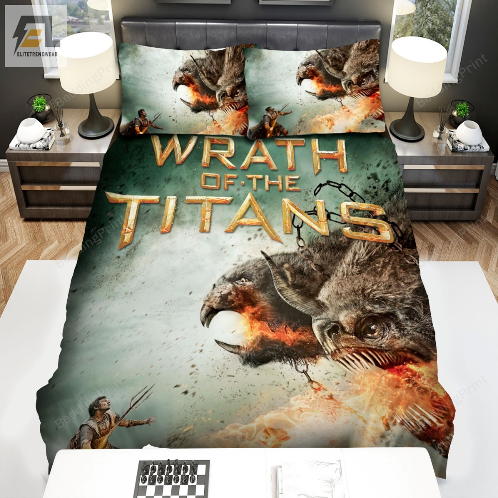 Wrath Of The Titans 2012 Movie Poster 2 Bed Sheets Duvet Cover Bedding Sets 