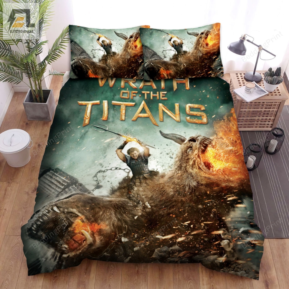 Wrath Of The Titans 2012 Movie Poster 3 Bed Sheets Duvet Cover Bedding Sets 