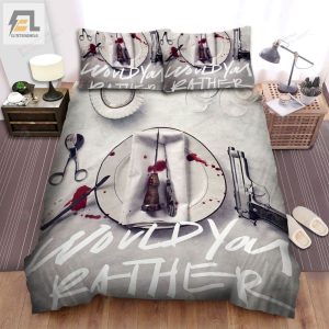 Would You Rather Movie Poster V Photo Bed Sheets Spread Comforter Duvet Cover Bedding Sets elitetrendwear 1 1